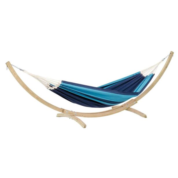 GUGALNA MREŽA AMAZONAS KOMPLET STOJALO KRONOS + VISEČA MREŽA SANTANA BLUE