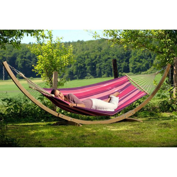 GUGALNA MREŽA AMAZONAS STAR SET STOJALO KRONOS + VISEČA MREŽA TONGA CANDY