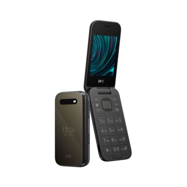 HMD 2660 FLIP (PREJ NOKIA) TA-1711 PREKLOPNI TELEFON NA TIPKE DUAL SIM 4G - ČRN