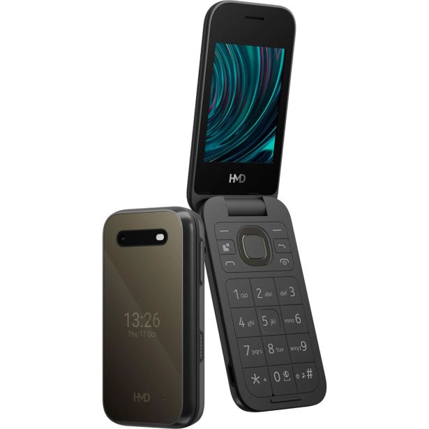 HMD 2660 FLIP (PREJ NOKIA) TA-1711 PREKLOPNI TELEFON NA TIPKE DUAL SIM 4G - ČRN