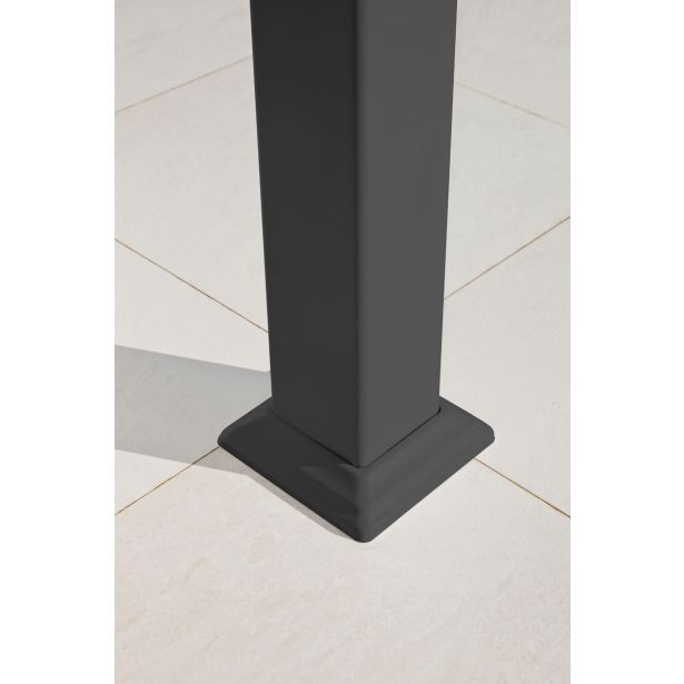 PERGOLA PERSEA EASY FULL ALU MODULARNA STREHA 320X360 TEMNO SIVA