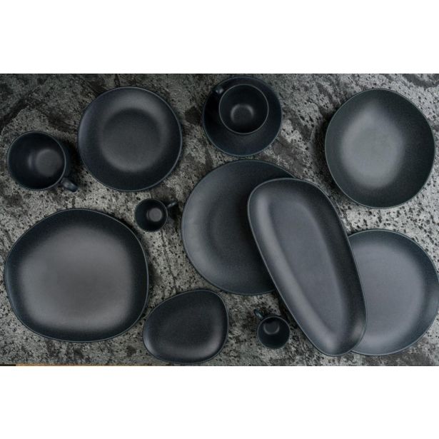 PLITVI KROŽNIK BONNA GRAPHITE VAGO 29CM 6 KOS