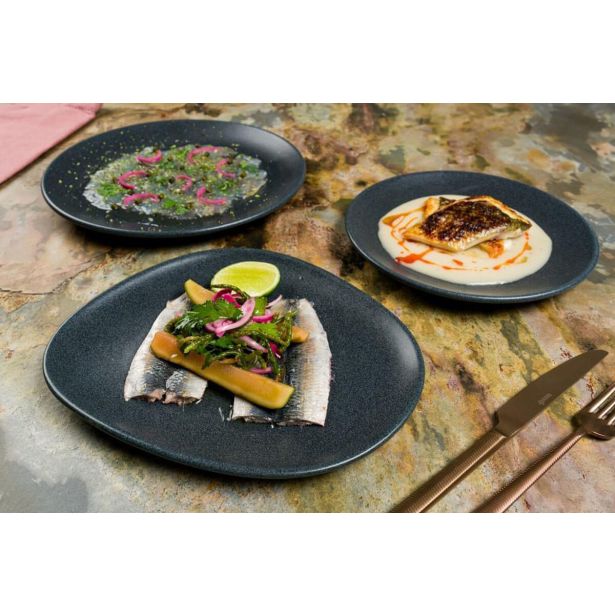 PLITVI KROŽNIK BONNA GRAPHITE VAGO 29CM 6 KOS