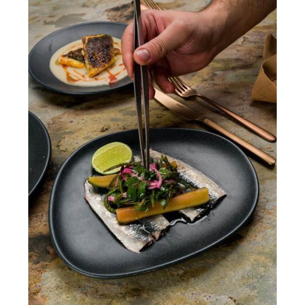 PLITVI KROŽNIK BONNA GRAPHITE VAGO 29CM 6 KOS