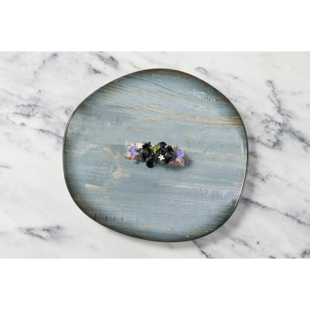 PLITVI KROŽNIK BONNA MADERA OVALNI 36CM 6 KOS