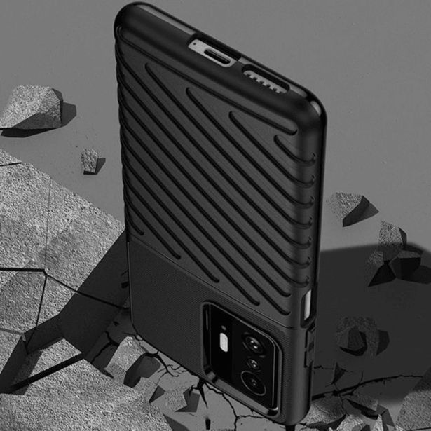 SILIKONSKI OVITEK THUNDER ARMOR ZA SAMSUNG GALAXY S24 ULTRA 5G - ČRN