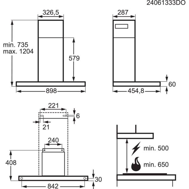 STENSKA KUHINJSKA NAPA AEG GB87D91CB