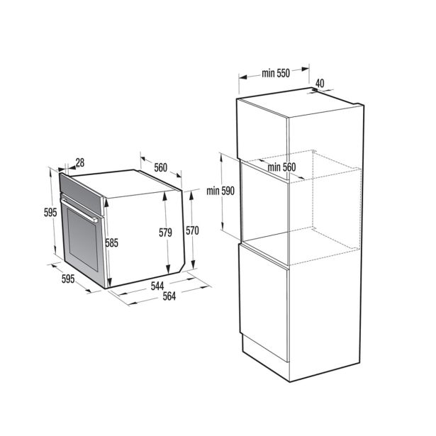 VGRADNA PARNA PEČICA HISENSE BAS614A8B