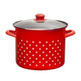 LONEC / KOZICA EMO LONEC 24 CM 9 LIT S S STEKLENIM POKROVOM