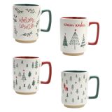 SKODELICA / LONČEK TOGNANA 400 ML NATALE XMAS TREE RAZLIČNI DEKORJI