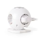 ŠUKO VTIKAČ ENTAC RAZDELILEC S STIKALOM 4X VTIČNICE 1.5M BEL