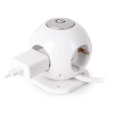 ŠUKO VTIKAČ ENTAC RAZDELILEC S STIKALOM 4X VTIČNICE 1.5M BEL