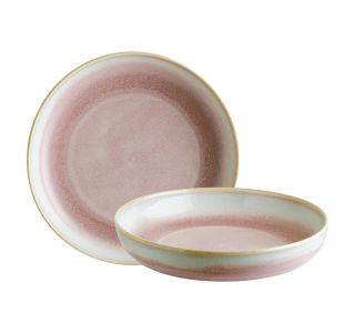 GLOBOKI KROŽNIK BONNA PINK POTT 25CM 6 KOS