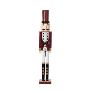 PRAZNIČNA FIGURA DECORIS HRESTAČ 76 CM MAROON